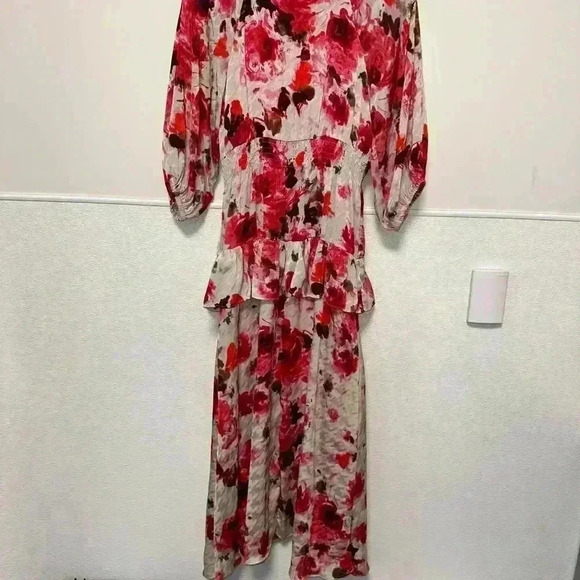 Women's Taylor Floral Dress Size Unspecified/See pics for measurement/Pink White - Picture 3 of 16